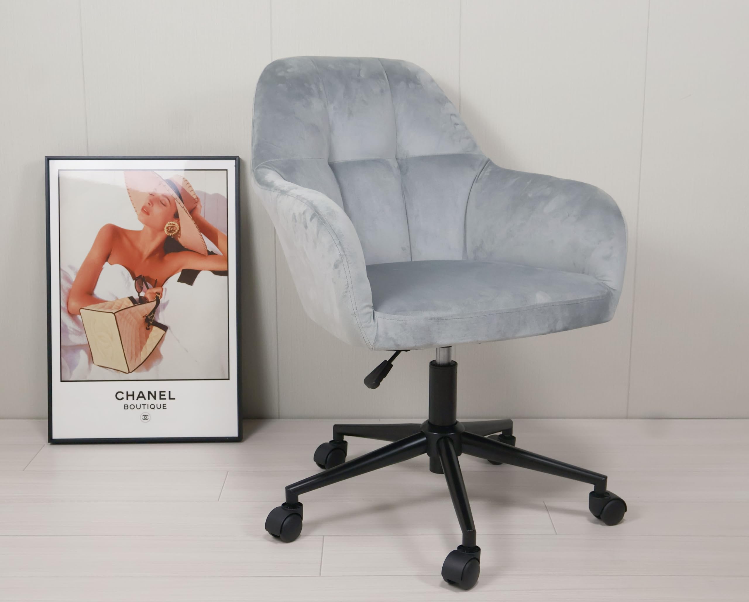 Amazon.co.jp: オフィスチェア キャスター付き 360回転 座面昇降式